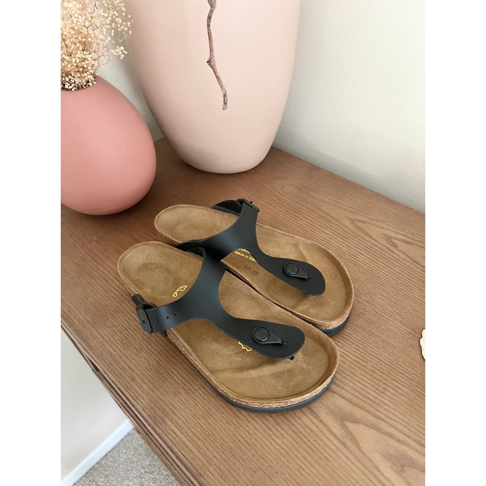 Birkenstock Gizeh Black Sandals Size 36 - Picture 7 of 7